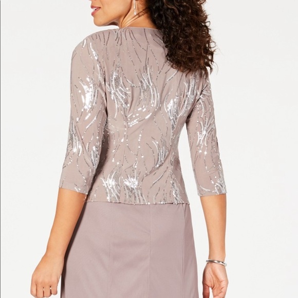 Alex Evenings Sequined Jacket - Picture 3 of 3